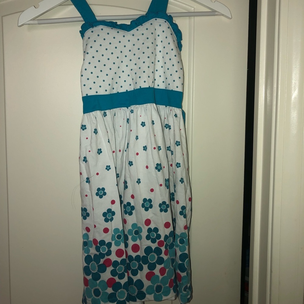 Flower and polka dot dress